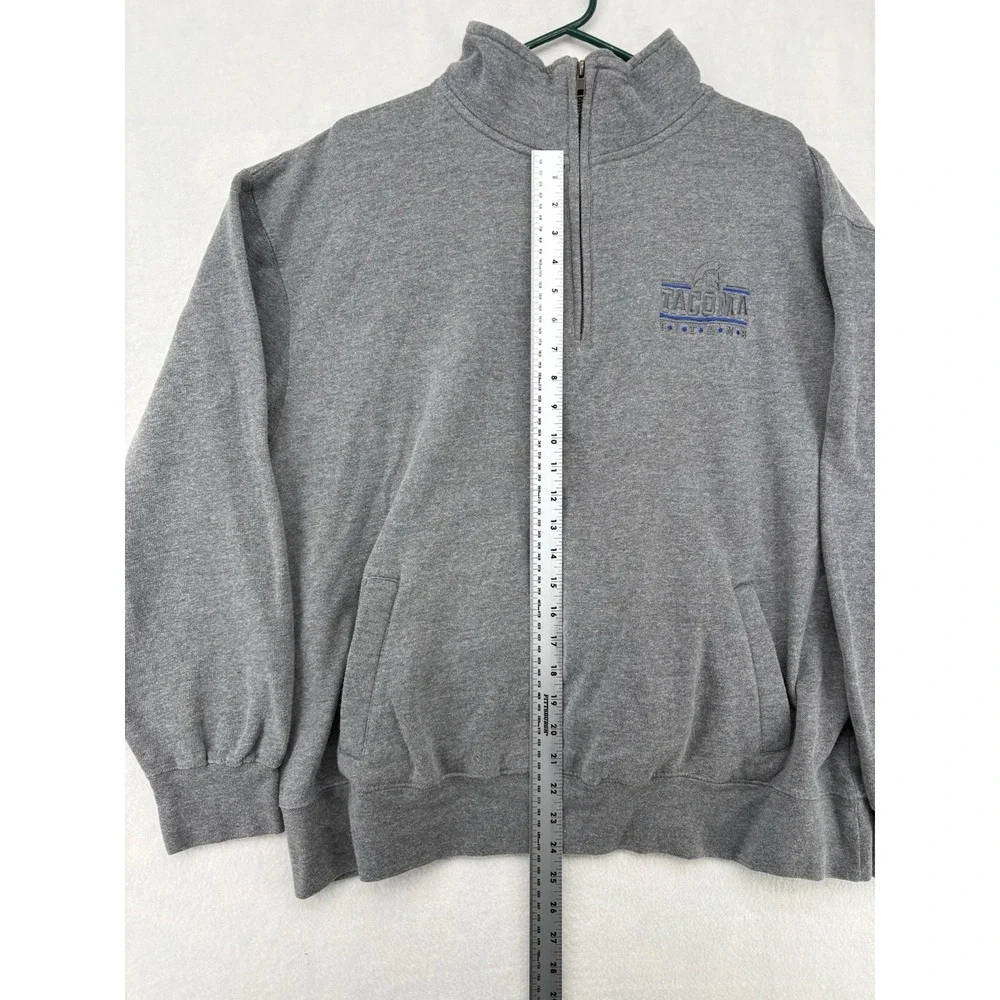 MV Sport Quarter Zip Pullover Sweater Gray Tacoma Titans Mens XL